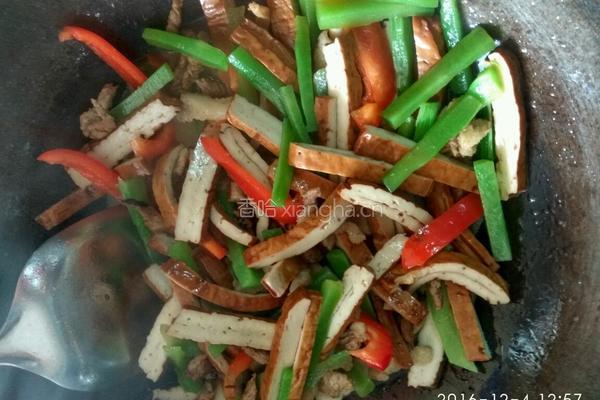 肉丝炒豆腐干的做法图解5
