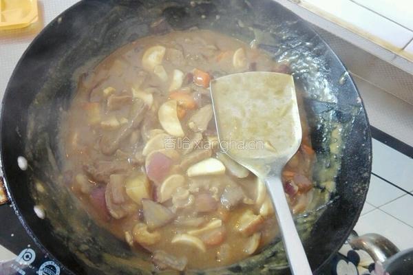 卡通兔咖喱牛肉饭的做法图解14