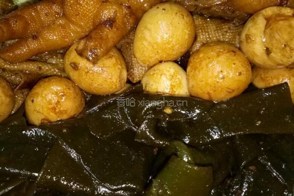 卤鸡爪海带豆皮与鹌鹑蛋的做法图解6