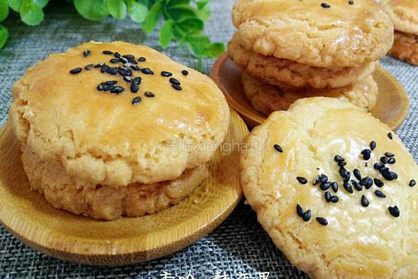 芝麻酥饼的做法图解13