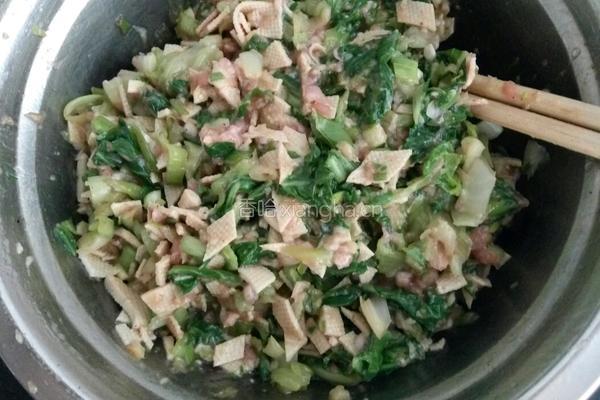 青菜馅饼的做法图解5