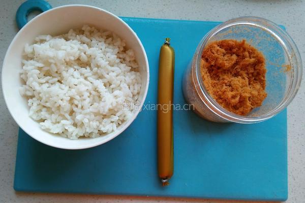 肉松火腿饭团的做法图解1