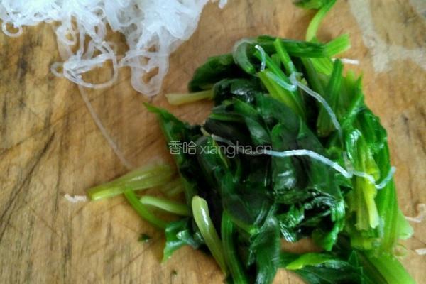 凉拌粉丝菠菜的做法图解6