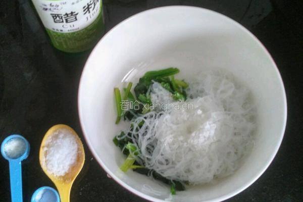 凉拌粉丝菠菜的做法图解7