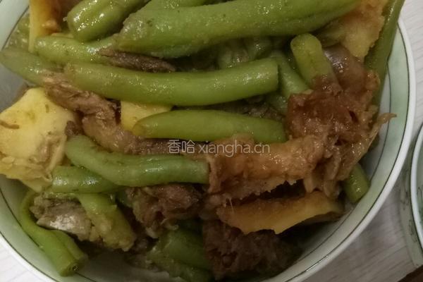 土豆豆角炖肉
