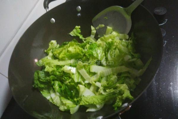 清炒长白菜的做法图解4