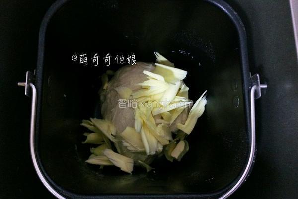葱香火腿肉松面包的做法图解3