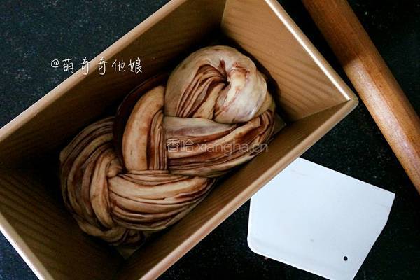 大理石纹豆沙土司的做法图解31