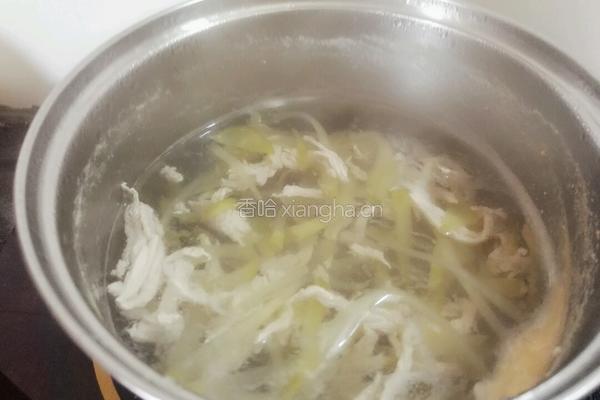榨菜肉丝汤的做法图解6