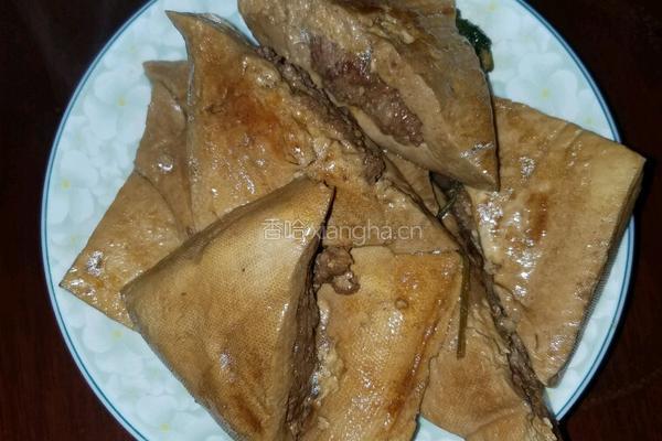 自制酿豆干的做法图解4
