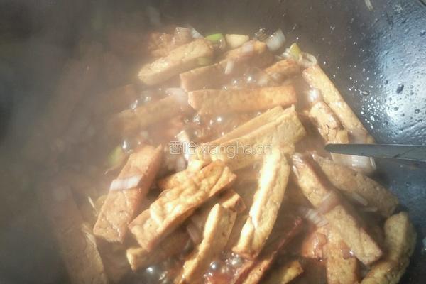 大葱烧豆腐的做法图解4