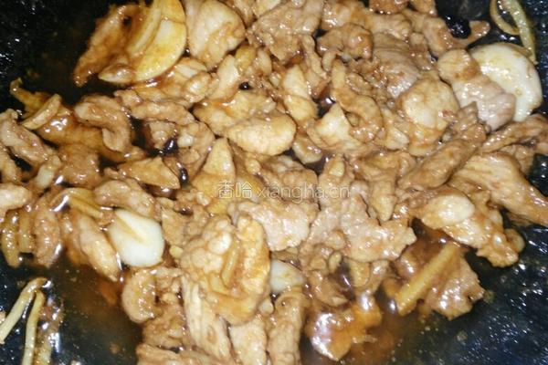 花菜青椒肉片的做法图解6