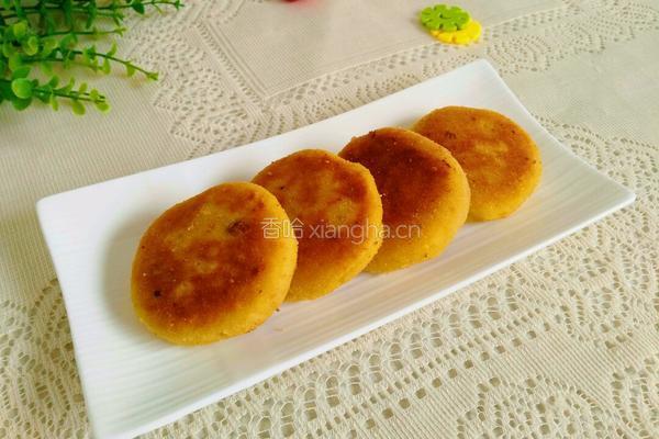 红薯芝士饼的做法图解16