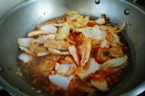 肉末大白菜炖豆腐的做法图解17