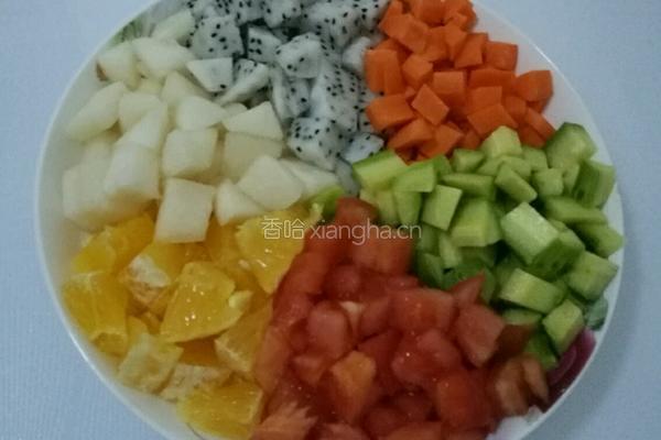 水果蔬菜沙拉的做法图解3