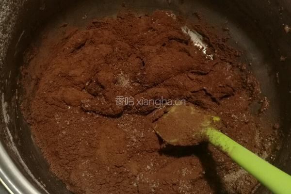 巧克力核桃仁发糕的做法图解4