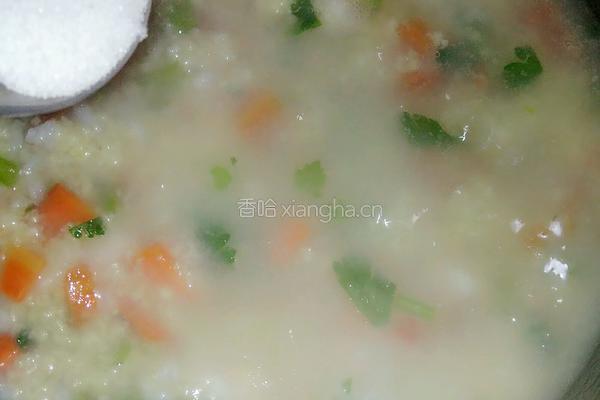 胡萝卜芹菜粥的做法图解6