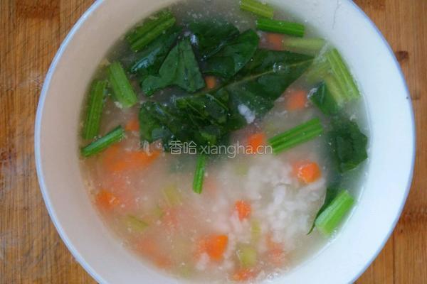 蔬菜瘦肉粥的做法图解7