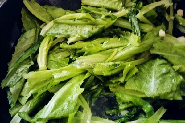 蒜泥油麦菜的做法图解6