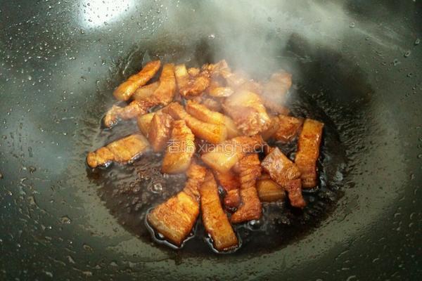 青菜烧大肉的做法图解5