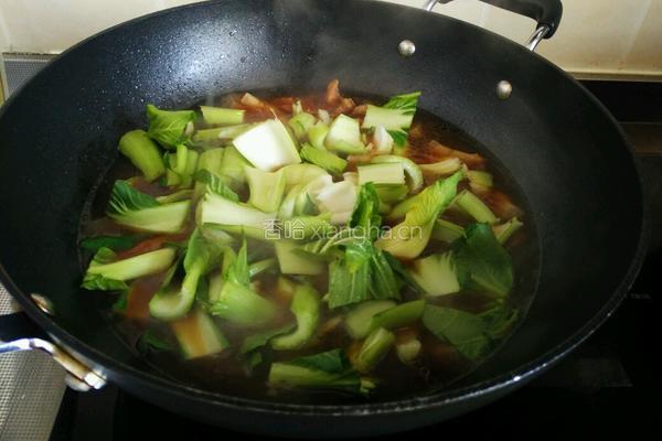 青菜烧大肉的做法图解7