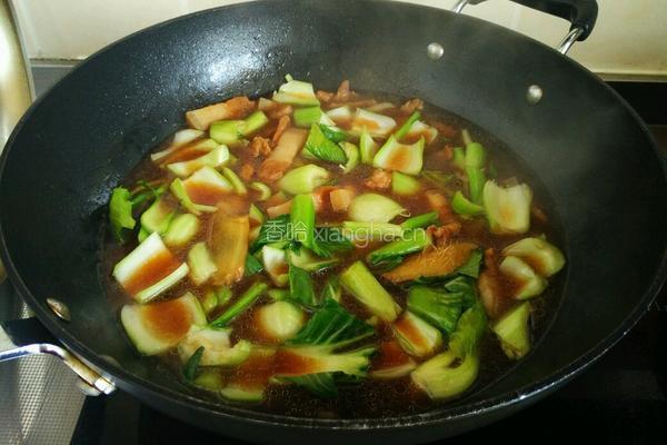 青菜烧大肉的做法图解8