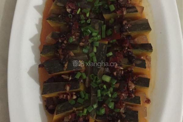 腊肉蒸南瓜