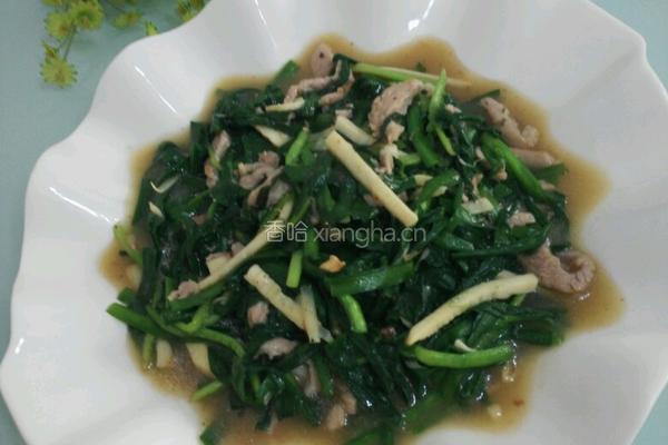 韭菜炒冬笋肉丝的做法图解8