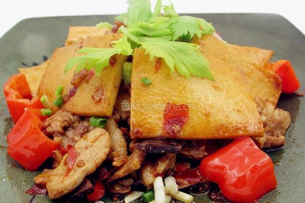 千叶豆腐小炒肉的做法图解6