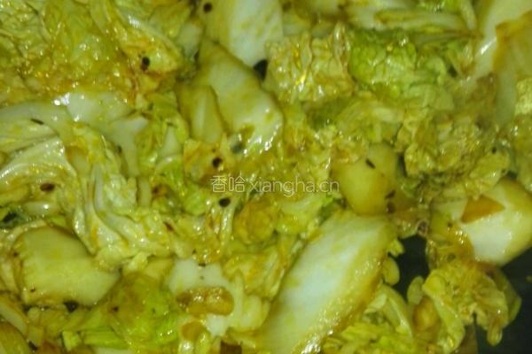 白菜炖粉条的做法图解7