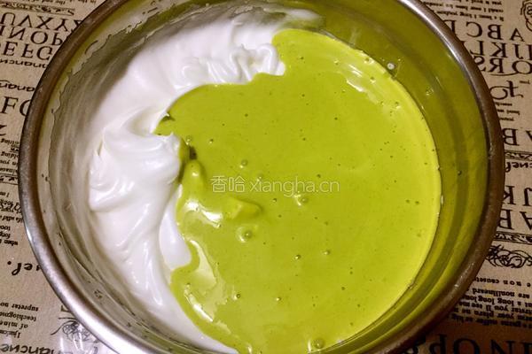 菠菜汁戚风蛋糕-八寸的做法图解10