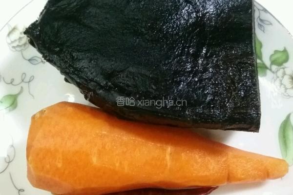 大头菜炒肉的做法图解1