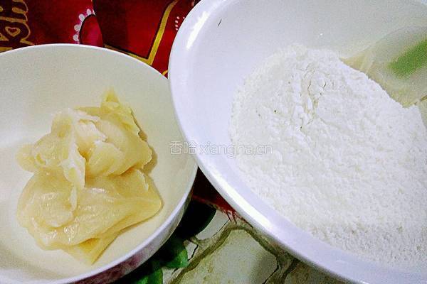 开口红豆酥的做法图解2