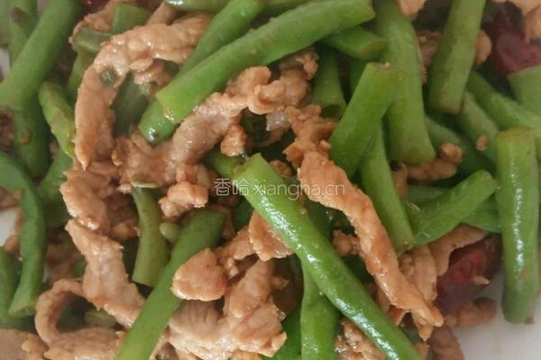 豇豆炒肉丝的做法图解5