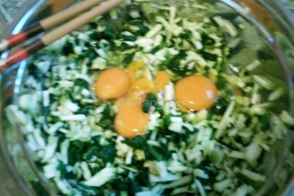 西葫芦波菜饼的做法图解5