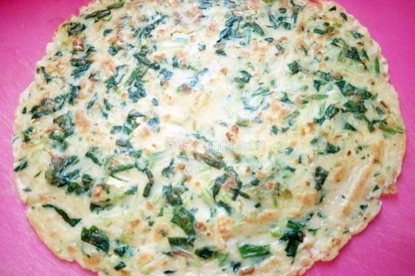 西葫芦波菜饼的做法图解11