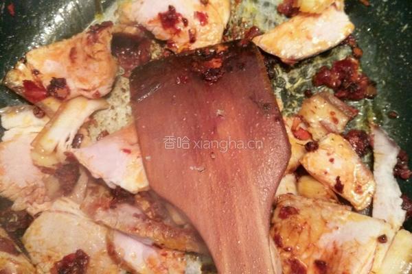 千叶豆腐炒肉片的做法图解3