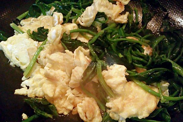 菠菜炒鸡蛋的做法图解8