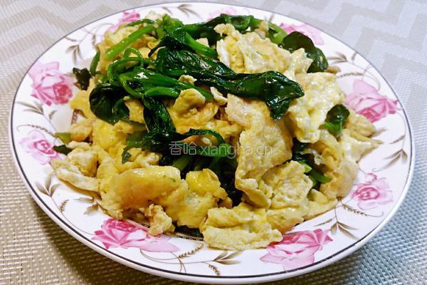 菠菜炒鸡蛋的做法图解9