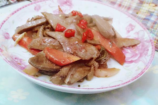 泡菜猪肝的做法图解1