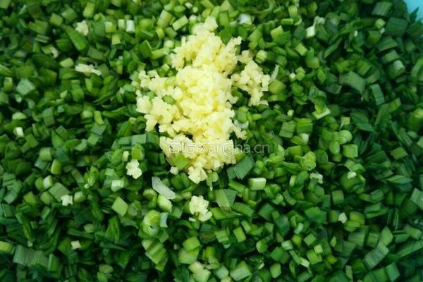 韭菜鸡蛋水饺的做法图解3