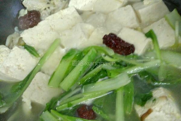 青菜豆腐靓汤的做法图解15