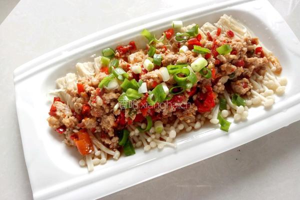 剁椒炒肉金针菇