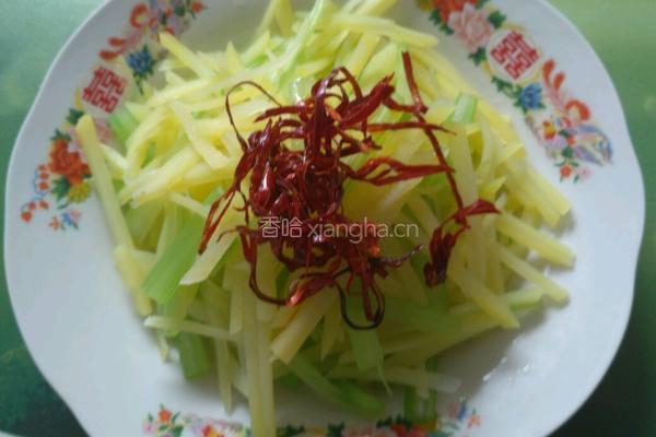 炝芹菜土豆丝的做法图解9