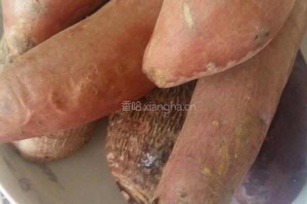 桂花杏仁三色芋圆的做法图解1