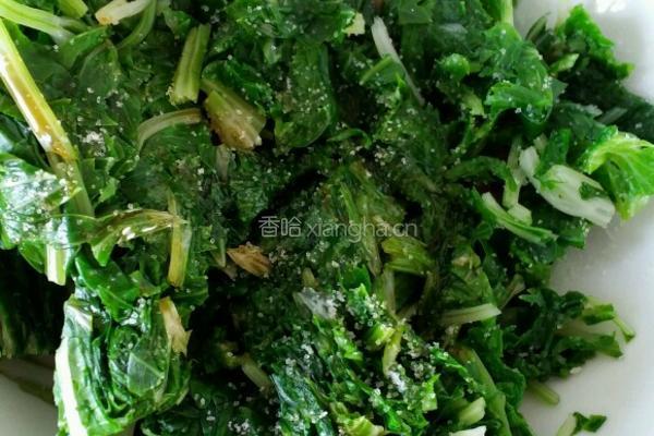 拌芹菜叶的做法图解3