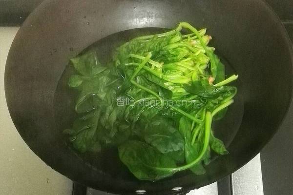 芝麻菠菜的做法图解3