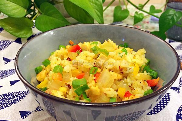 鸡丁炒饭的做法图解11
