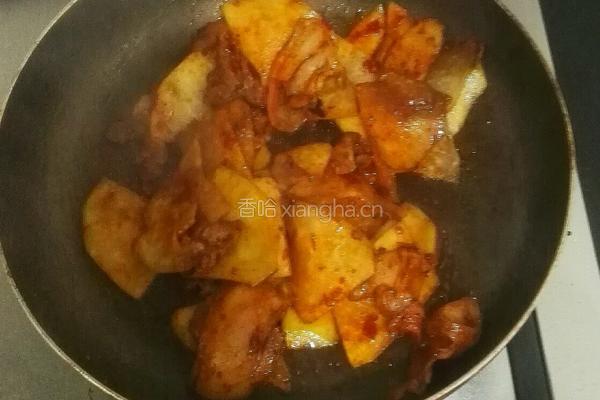大头芥炒肉片的做法图解9
