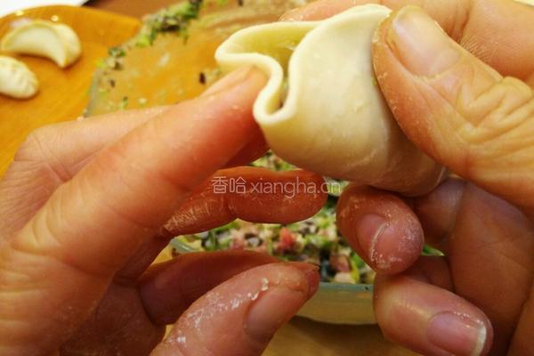 挤饺子的包法的做法图解6